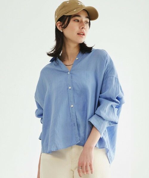 green label relaxing / グリーンレーベル リラクシング シャツ・ブラウス | 【結論シリーズ】リネンバランスシャツ［size SHORTあり］ | 詳細26