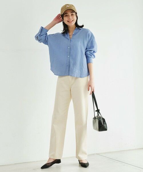 green label relaxing / グリーンレーベル リラクシング シャツ・ブラウス | 【結論シリーズ】リネンバランスシャツ［size SHORTあり］ | 詳細27