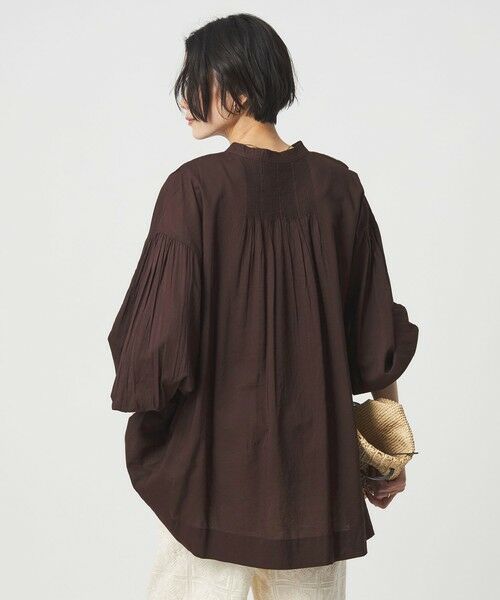 green label relaxing / グリーンレーベル リラクシング シャツ・ブラウス | ボリュームスリーブ ピンタック ブラウス | 詳細2