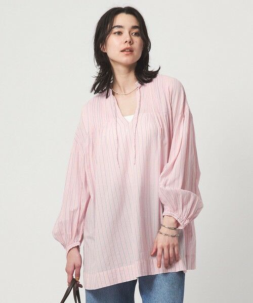 green label relaxing / グリーンレーベル リラクシング シャツ・ブラウス | ボリュームスリーブ ピンタック ブラウス | 詳細8