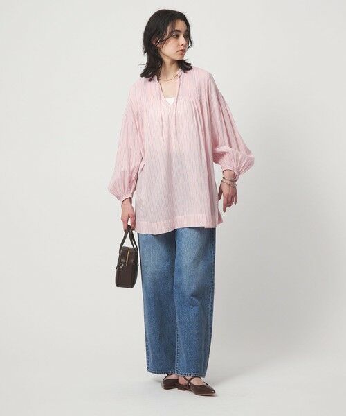 green label relaxing / グリーンレーベル リラクシング シャツ・ブラウス | ボリュームスリーブ ピンタック ブラウス | 詳細9