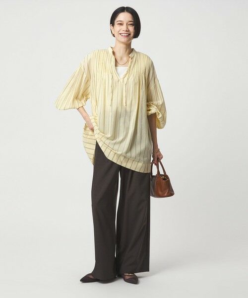 green label relaxing / グリーンレーベル リラクシング シャツ・ブラウス | ボリュームスリーブ ピンタック ブラウス | 詳細17