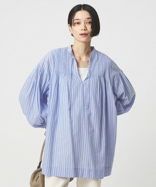 green label relaxing / グリーンレーベル リラクシング シャツ・ブラウス | ボリュームスリーブ ピンタック ブラウス | 詳細22