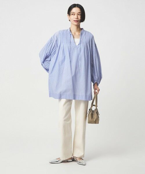 green label relaxing / グリーンレーベル リラクシング シャツ・ブラウス | ボリュームスリーブ ピンタック ブラウス | 詳細23