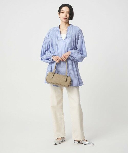 green label relaxing / グリーンレーベル リラクシング シャツ・ブラウス | ボリュームスリーブ ピンタック ブラウス | 詳細24