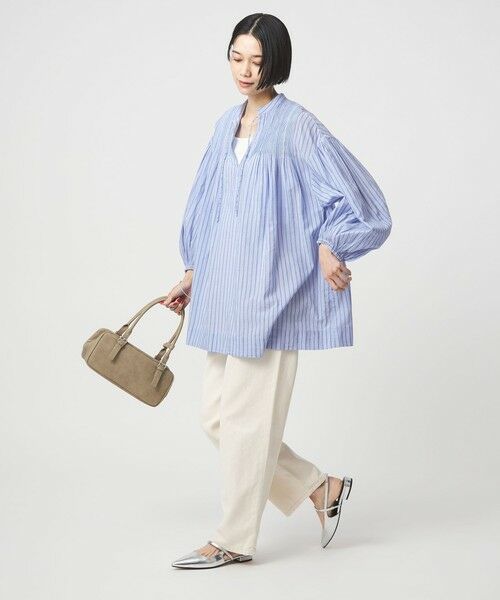 green label relaxing / グリーンレーベル リラクシング シャツ・ブラウス | ボリュームスリーブ ピンタック ブラウス | 詳細25