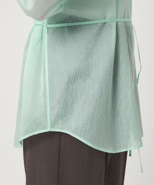 green label relaxing / グリーンレーベル リラクシング シャツ・ブラウス | シアー ストライプ シャツ | 詳細27