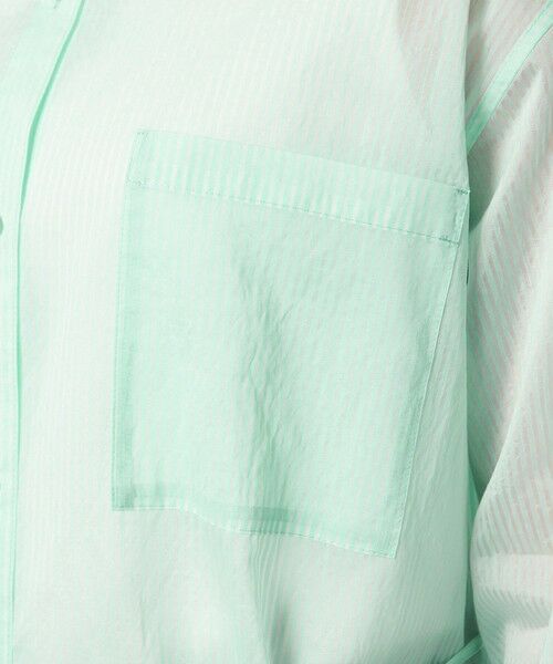 green label relaxing / グリーンレーベル リラクシング シャツ・ブラウス | シアー ストライプ シャツ | 詳細28