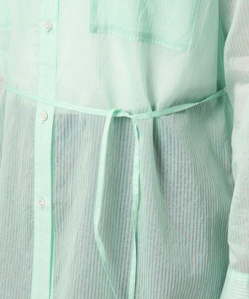green label relaxing / グリーンレーベル リラクシング シャツ・ブラウス | シアー ストライプ シャツ | 詳細29