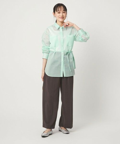 green label relaxing / グリーンレーベル リラクシング シャツ・ブラウス | シアー ストライプ シャツ | 詳細21