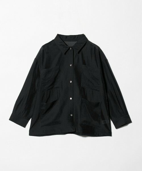 green label relaxing / グリーンレーベル リラクシング シャツ・ブラウス | シアー 4ポケット ビッグ シャツ | 詳細10