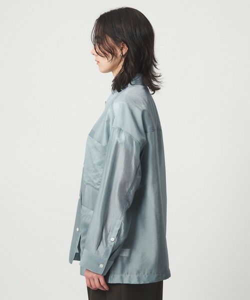 green label relaxing / グリーンレーベル リラクシング シャツ・ブラウス | シアー 4ポケット ビッグ シャツ | 詳細18