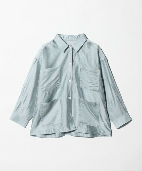 green label relaxing / グリーンレーベル リラクシング シャツ・ブラウス | シアー 4ポケット ビッグ シャツ | 詳細20