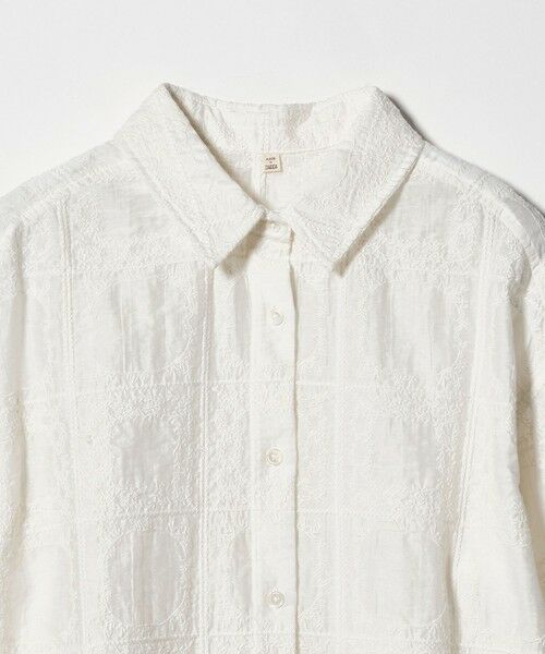 green label relaxing / グリーンレーベル リラクシング シャツ・ブラウス | シアー クロス ステッチ シャツ | 詳細1