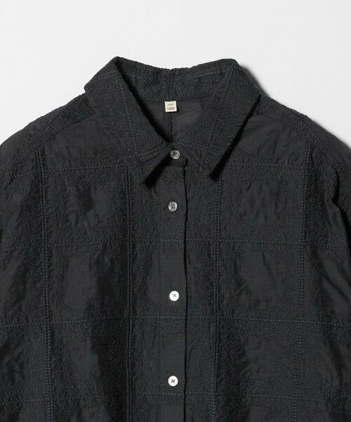 green label relaxing / グリーンレーベル リラクシング シャツ・ブラウス | シアー クロス ステッチ シャツ | 詳細3