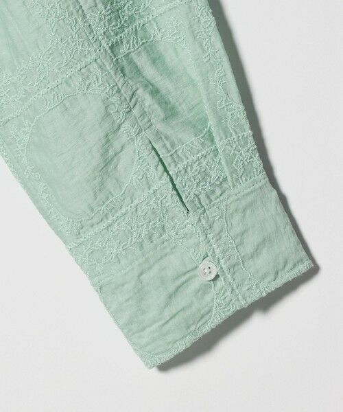 green label relaxing / グリーンレーベル リラクシング シャツ・ブラウス | シアー クロス ステッチ シャツ | 詳細7