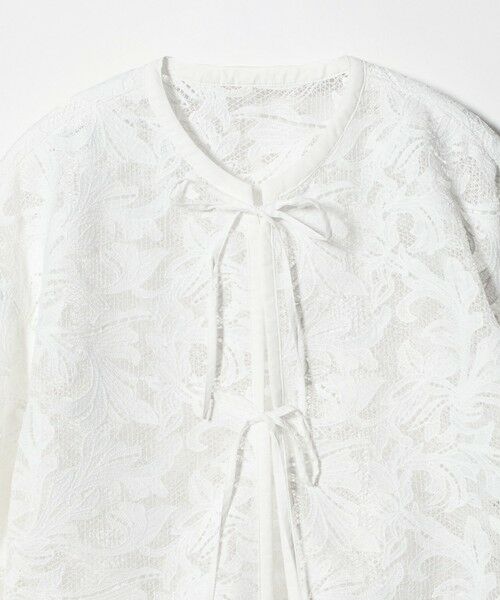 green label relaxing / グリーンレーベル リラクシング シャツ・ブラウス | レース ハオリ ブラウス | 詳細1