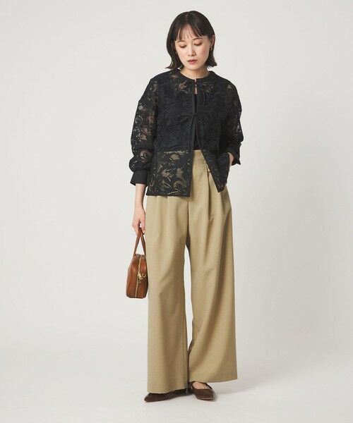 green label relaxing / グリーンレーベル リラクシング シャツ・ブラウス | レース ハオリ ブラウス | 詳細3