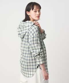 green label relaxing / グリーンレーベル リラクシング シャツ・ブラウス | 【WEB限定】＜at ease＞フード チェック シャツ