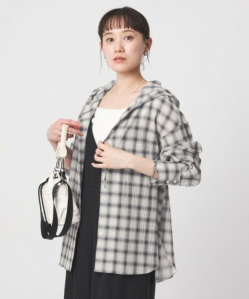 green label relaxing / グリーンレーベル リラクシング シャツ・ブラウス | 【WEB限定】＜at ease＞フード チェック シャツ | 詳細2