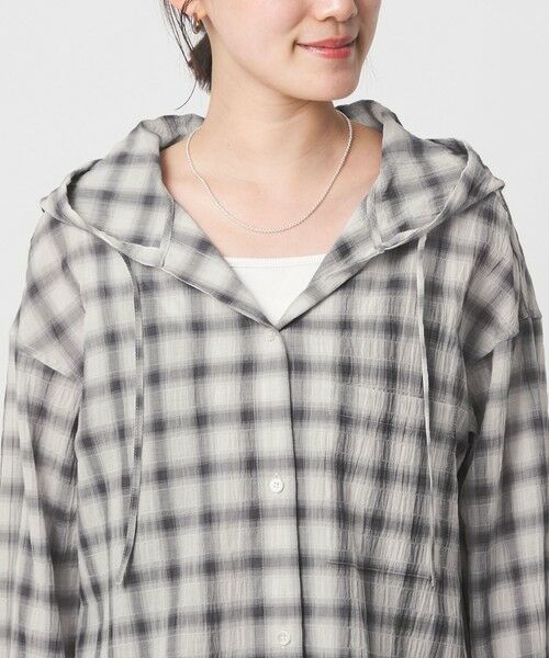 green label relaxing / グリーンレーベル リラクシング シャツ・ブラウス | 【WEB限定】＜at ease＞フード チェック シャツ | 詳細12