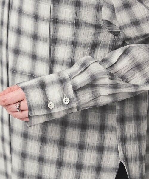 green label relaxing / グリーンレーベル リラクシング シャツ・ブラウス | 【WEB限定】＜at ease＞フード チェック シャツ | 詳細13