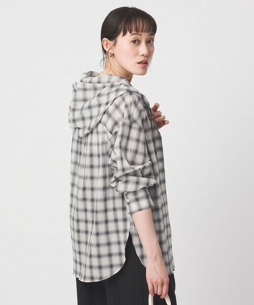 green label relaxing / グリーンレーベル リラクシング シャツ・ブラウス | 【WEB限定】＜at ease＞フード チェック シャツ | 詳細5