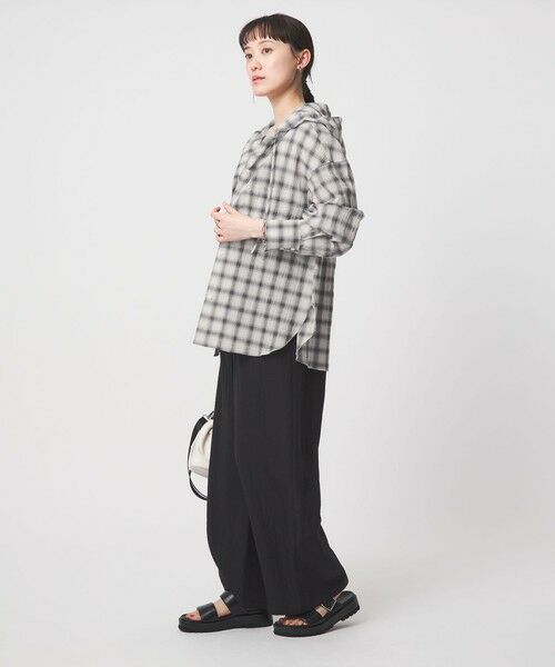green label relaxing / グリーンレーベル リラクシング シャツ・ブラウス | 【WEB限定】＜at ease＞フード チェック シャツ | 詳細7