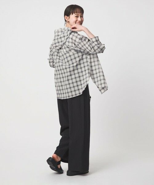 green label relaxing / グリーンレーベル リラクシング シャツ・ブラウス | 【WEB限定】＜at ease＞フード チェック シャツ | 詳細8