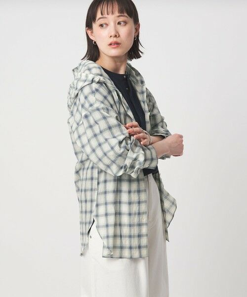 green label relaxing / グリーンレーベル リラクシング シャツ・ブラウス | 【WEB限定】＜at ease＞フード チェック シャツ | 詳細19