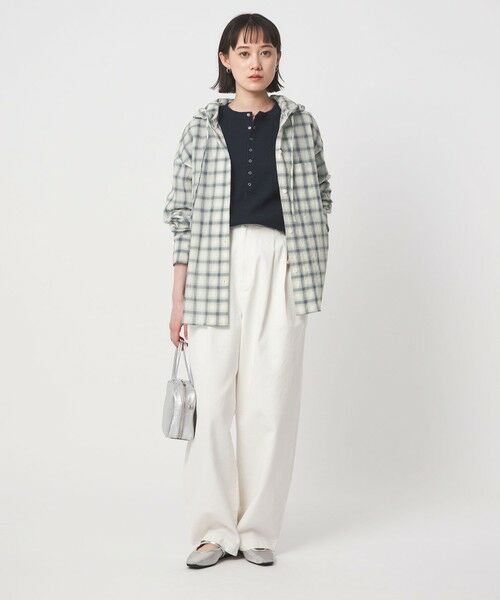 green label relaxing / グリーンレーベル リラクシング シャツ・ブラウス | 【WEB限定】＜at ease＞フード チェック シャツ | 詳細21