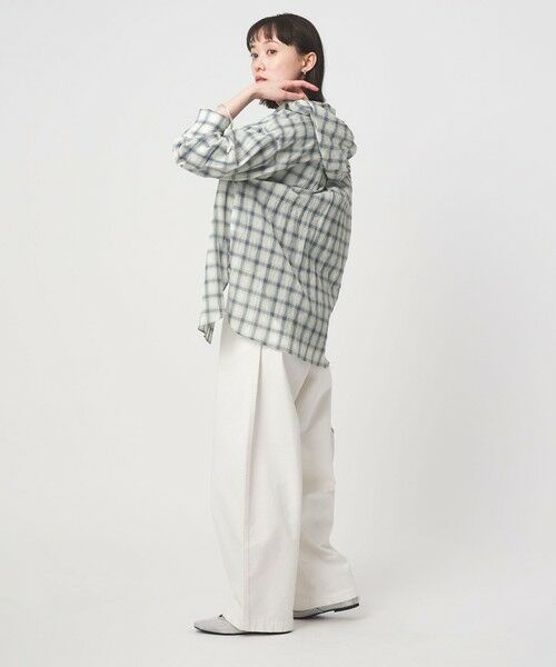 green label relaxing / グリーンレーベル リラクシング シャツ・ブラウス | 【WEB限定】＜at ease＞フード チェック シャツ | 詳細24