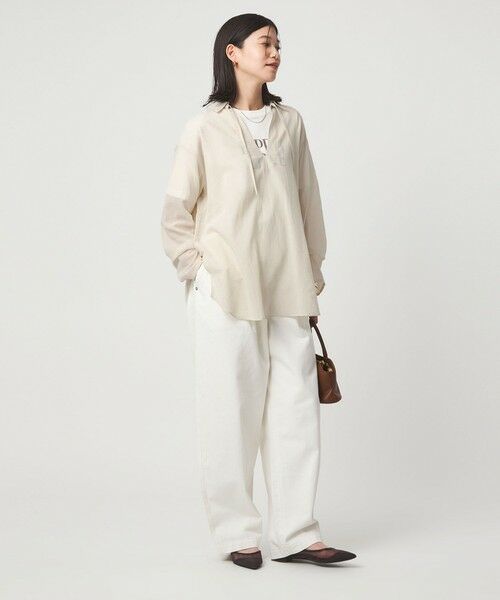 green label relaxing / グリーンレーベル リラクシング シャツ・ブラウス | 【WEB限定】＜at ease＞シアー スキッパー シャツ | 詳細6