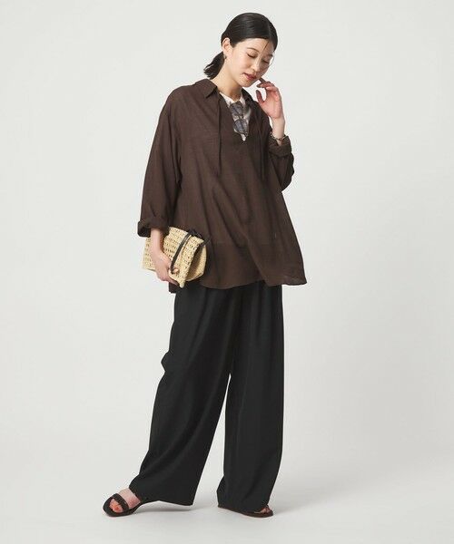 green label relaxing / グリーンレーベル リラクシング シャツ・ブラウス | 【WEB限定】＜at ease＞シアー スキッパー シャツ | 詳細11