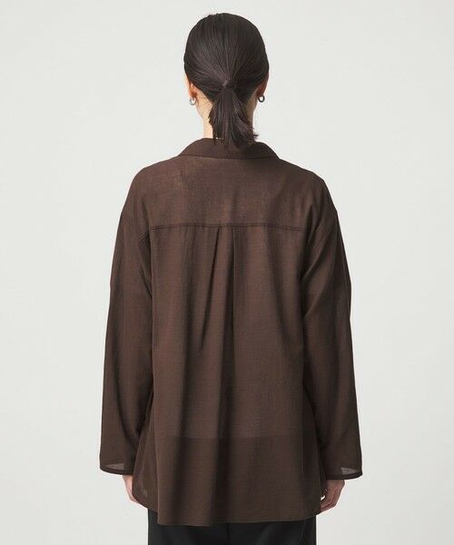 green label relaxing / グリーンレーベル リラクシング シャツ・ブラウス | 【WEB限定】＜at ease＞シアー スキッパー シャツ | 詳細15