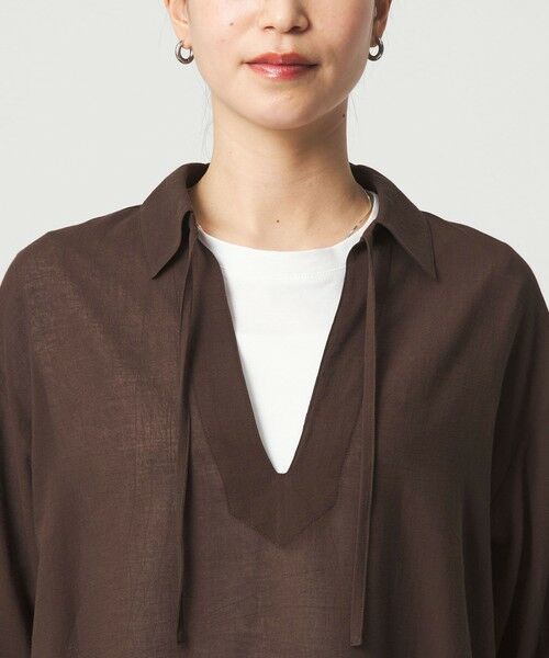 green label relaxing / グリーンレーベル リラクシング シャツ・ブラウス | 【WEB限定】＜at ease＞シアー スキッパー シャツ | 詳細16