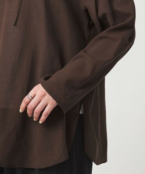 green label relaxing / グリーンレーベル リラクシング シャツ・ブラウス | 【WEB限定】＜at ease＞シアー スキッパー シャツ | 詳細17