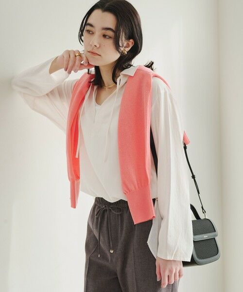 green label relaxing / グリーンレーベル リラクシング シャツ・ブラウス | 【WEB限定】＜at ease＞シアー スキッパー シャツ | 詳細20