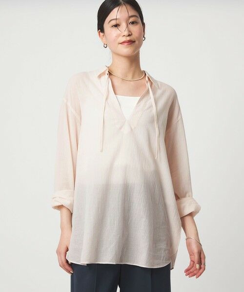 green label relaxing / グリーンレーベル リラクシング シャツ・ブラウス | 【WEB限定】＜at ease＞シアー スキッパー シャツ | 詳細23