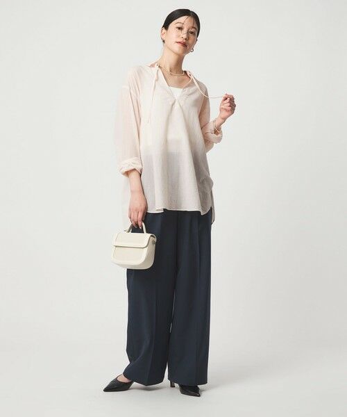 green label relaxing / グリーンレーベル リラクシング シャツ・ブラウス | 【WEB限定】＜at ease＞シアー スキッパー シャツ | 詳細26