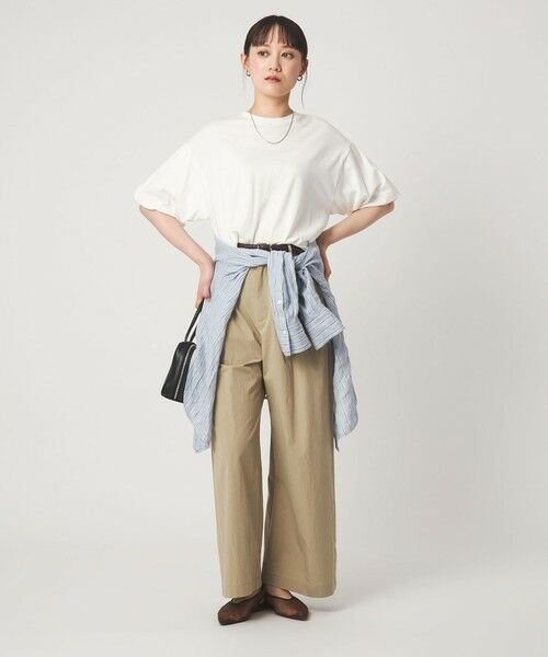 green label relaxing / グリーンレーベル リラクシング カットソー | ギャザースリーブ プルオーバー カットソー | 詳細2