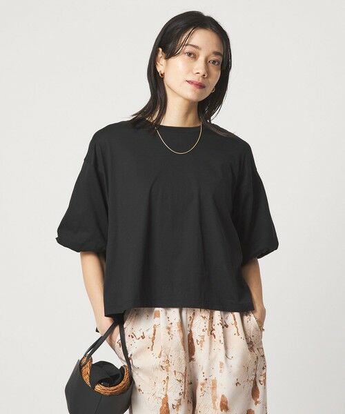 green label relaxing / グリーンレーベル リラクシング カットソー | ギャザースリーブ プルオーバー カットソー | 詳細5