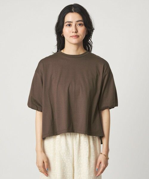 green label relaxing / グリーンレーベル リラクシング カットソー | ギャザースリーブ プルオーバー カットソー | 詳細13