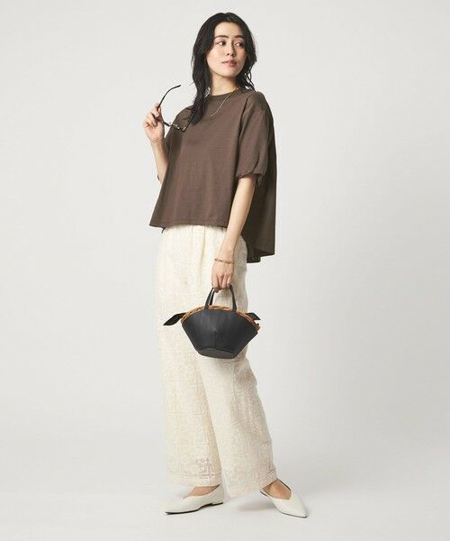 green label relaxing / グリーンレーベル リラクシング カットソー | ギャザースリーブ プルオーバー カットソー | 詳細12