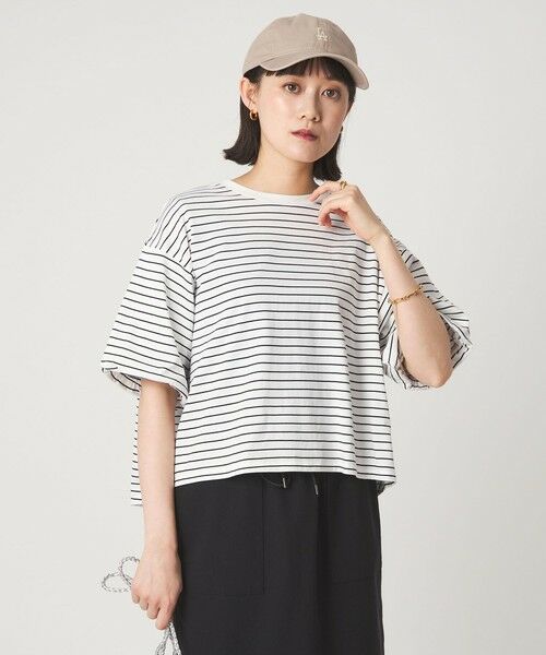 green label relaxing / グリーンレーベル リラクシング カットソー | ギャザースリーブ プルオーバー カットソー | 詳細20