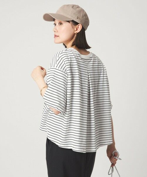 green label relaxing / グリーンレーベル リラクシング カットソー | ギャザースリーブ プルオーバー カットソー | 詳細22