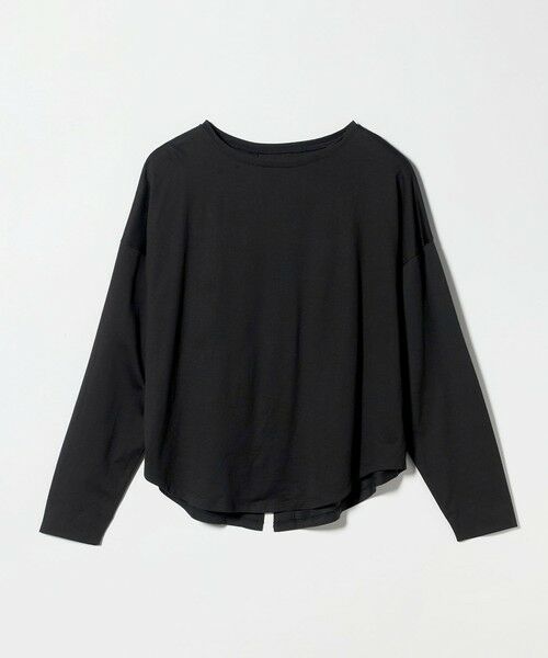 green label relaxing / グリーンレーベル リラクシング カットソー | バック スリット プルオーバー（BLACK）