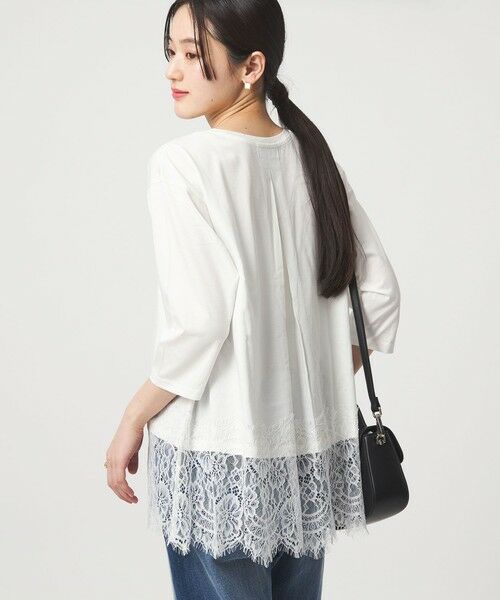 green label relaxing / グリーンレーベル リラクシング カットソー | スソ レース プルオーバー カットソー | 詳細2