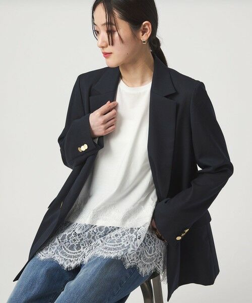 green label relaxing / グリーンレーベル リラクシング カットソー | スソ レース プルオーバー カットソー | 詳細3