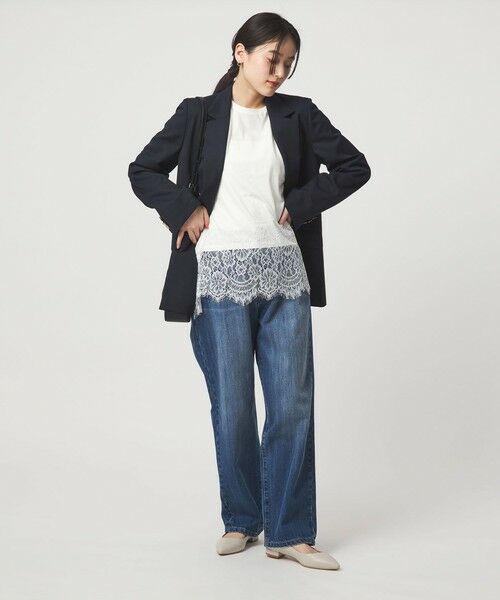 green label relaxing / グリーンレーベル リラクシング カットソー | スソ レース プルオーバー カットソー | 詳細5